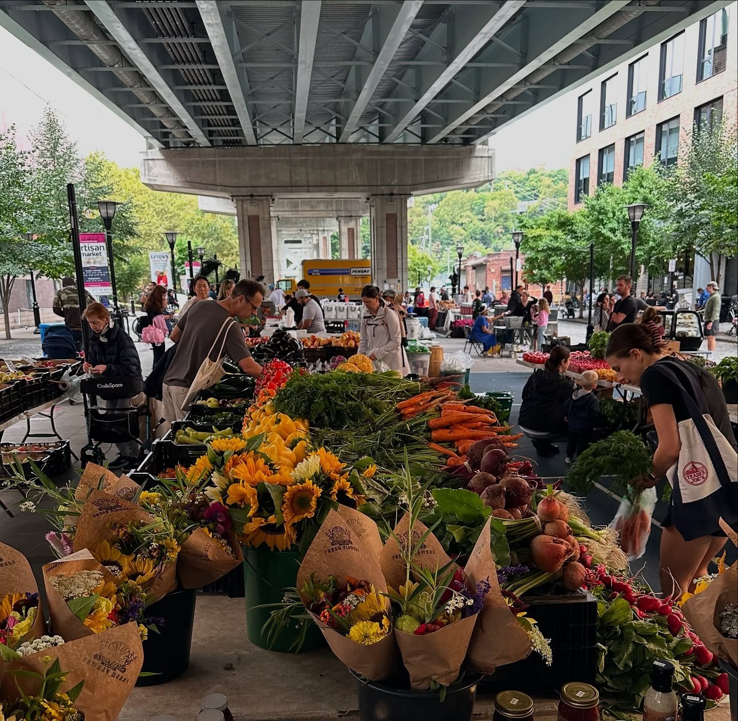 Heirloom vegetables always look this good at Hoboken Farmers Market