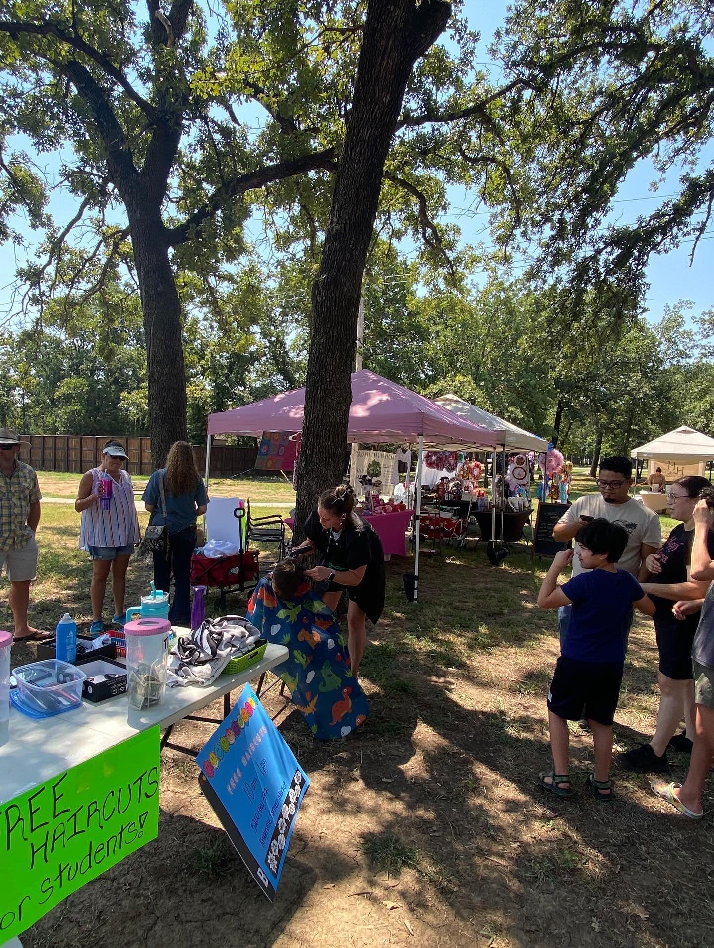Neighbors Gather Under the Oaks at the Community Event