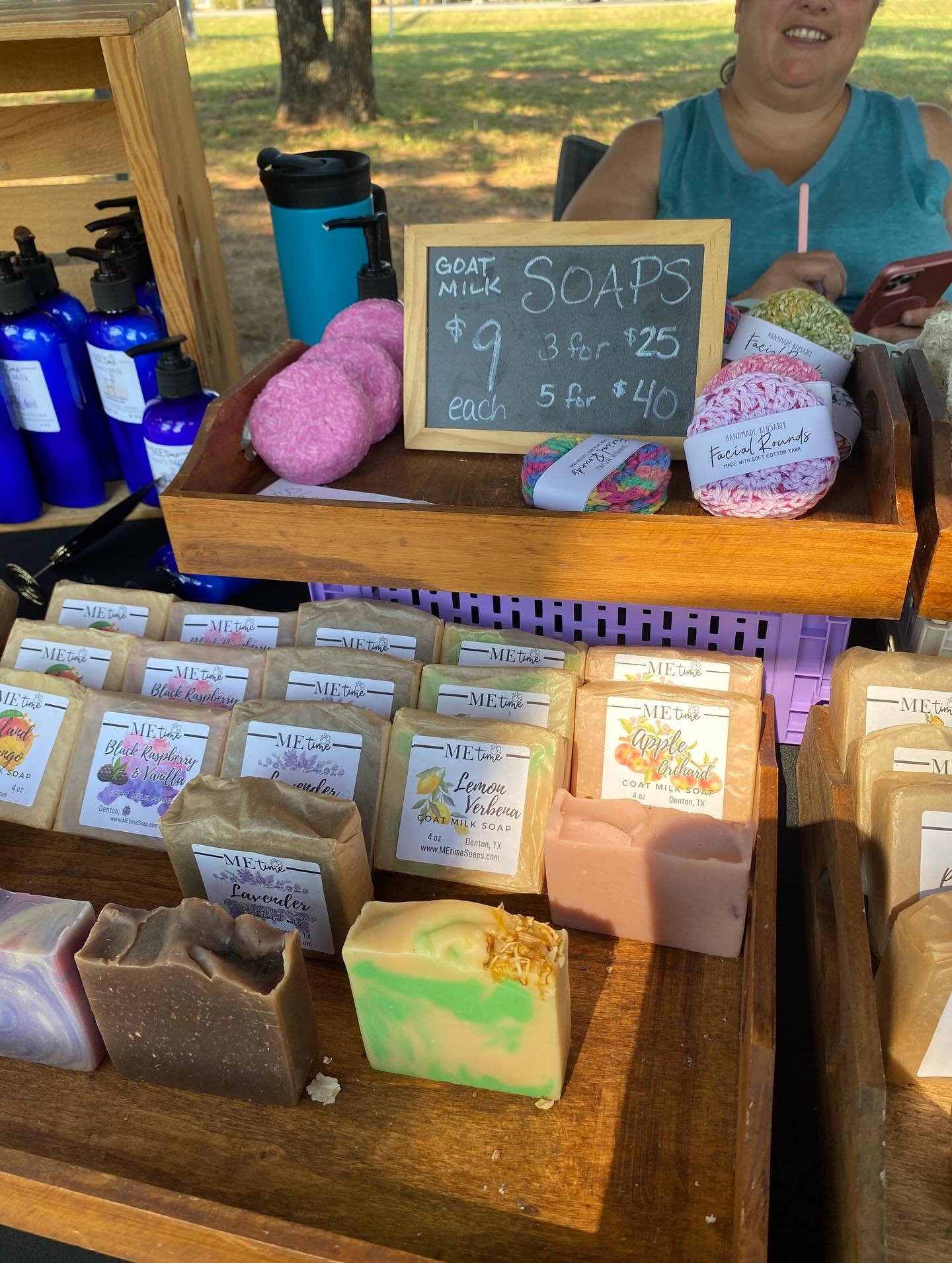 Handcrafted Soaps on Display