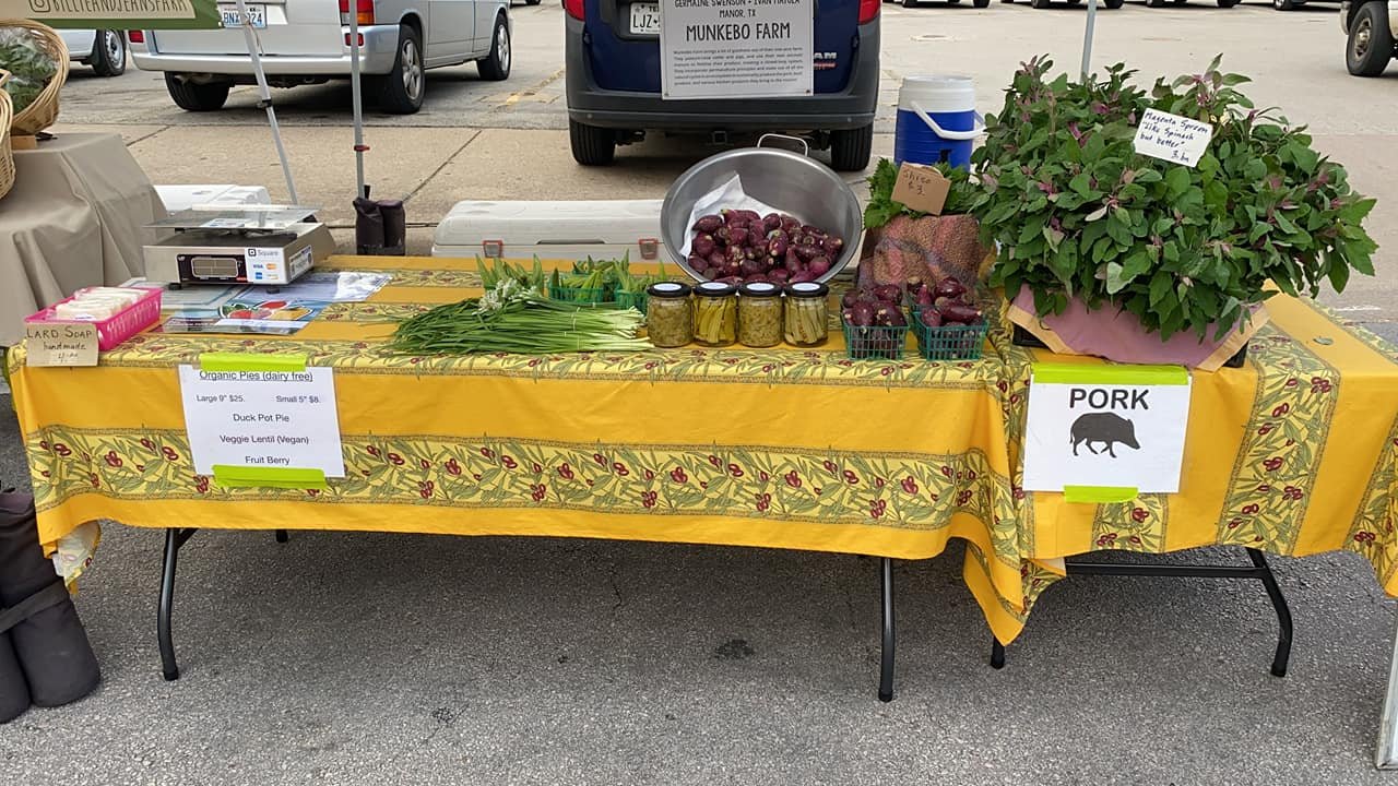 Munkebo Farm Produce Display at The Market