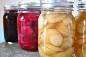 Vibrant pickled red beets from Sapling Farms
