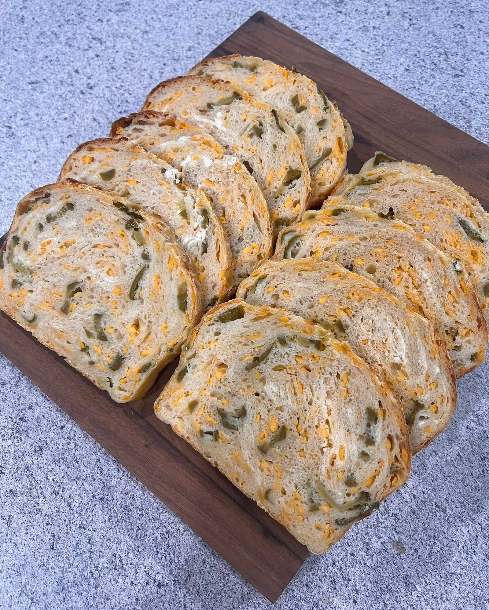 The Blue Eyed Bakery savory cheesy bread